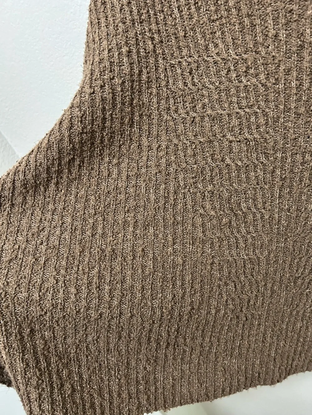 Indigo Luna Winterfall Cardigan Clove OS Oversized Rib Knit Sweater Slow Fashion